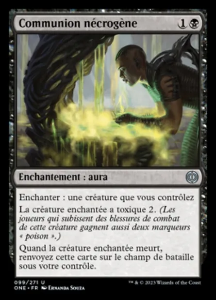 Communion nécrogène, carte Magic ONE 99 — extension Tous Phyrexians