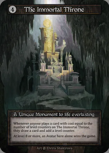 The Immortal Throne, carte Sorcery BET 336 — extension Beta