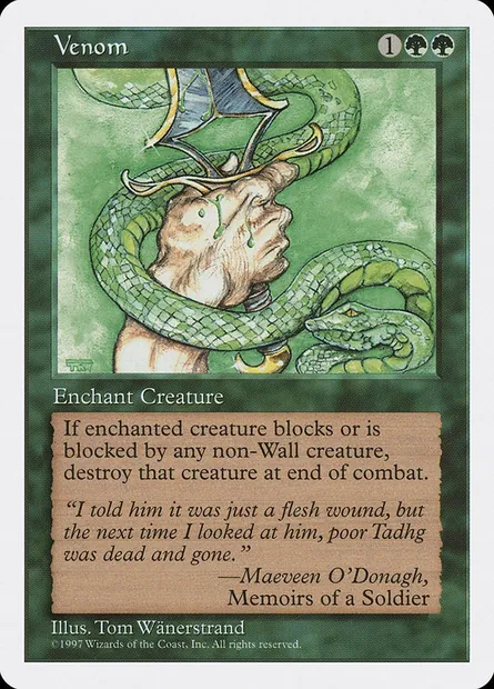Venin, carte Magic 5ED 336 — extension Cinquième Edition