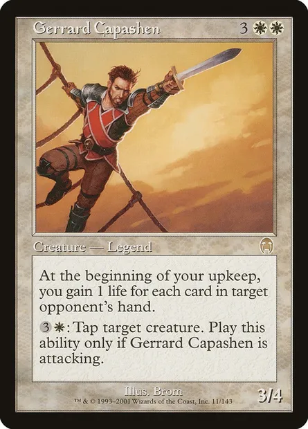 Gerrard Capashen, carte Magic APC 11 — extension Apocalypse