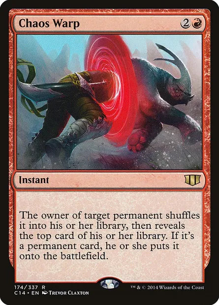 Chaos Warp, Magic card C14 174 — Commander 2014 set