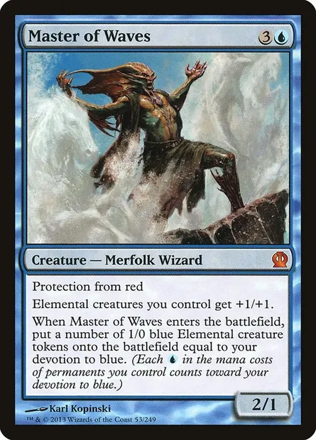 Master of Waves, Magic card THS 53 — Theros set