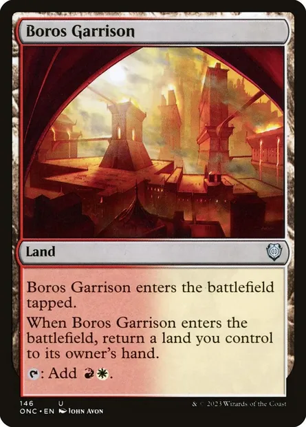 Boros Garrison, Magic card ONC 146 — Phyrexia: All Will Be One Commander set