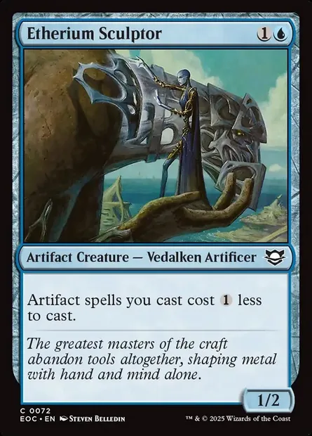 Etherium Sculptor, Magic card EOC 72 — Edge of Eternities Commander set