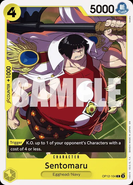 Sentomaru, One Piece card OP12-104 — LEGACY OF THE MASTER set