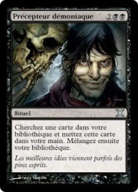 Précepteur démoniaque, carte Magic 10E 135 — extension Dixième édition