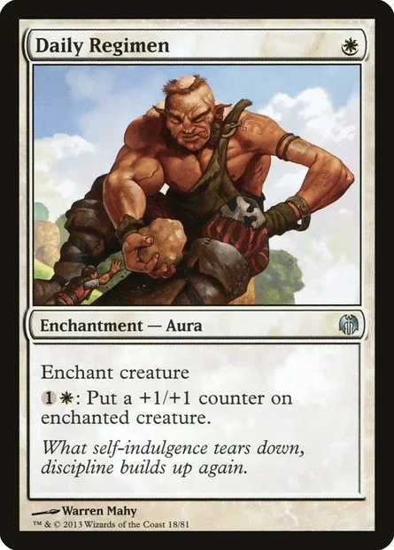 Daily Regimen, Magic card DDL 18 — Duel Decks: Heroes vs. Monsters set