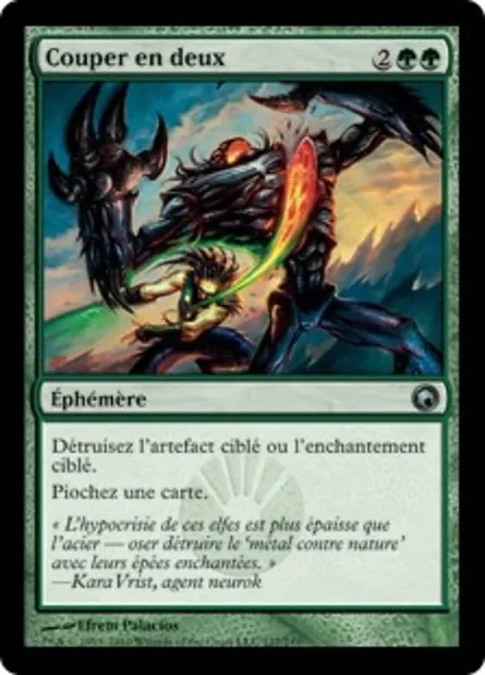 Couper en deux, carte Magic SOM 127 — extension Cicatrices de Mirrodin
