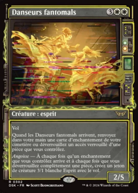 Danseurs fantomals, carte Magic DSK 302 — extension Duskmourn: House of Horror