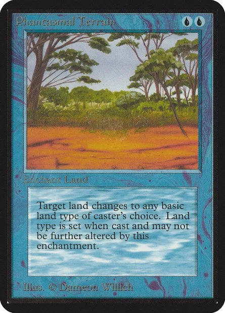 Phantasmal Terrain, Magic card LEA 68 — Limited Edition Alpha set