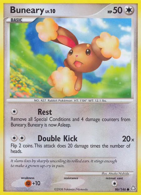 Buneary, Pokémon card LA 86 — Legends Awakened set