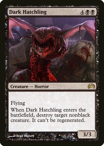 Dark Hatchling, Magic card PC2 32 — Planechase 2012 set