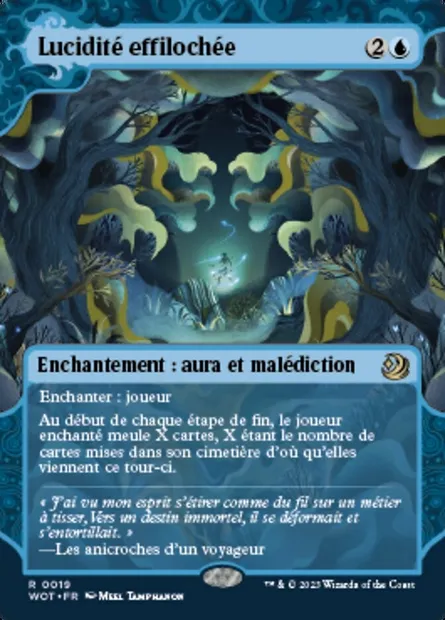 Lucidité effilochée, carte Magic WOT 19 — extension Wilds of Eldraine: Enchanting Tales