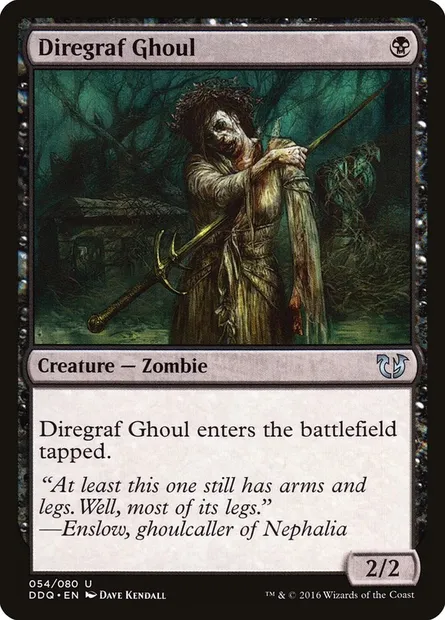 Diregraf Ghoul, Magic card DDQ 54 — Duel Decks: Blessed vs. Cursed set