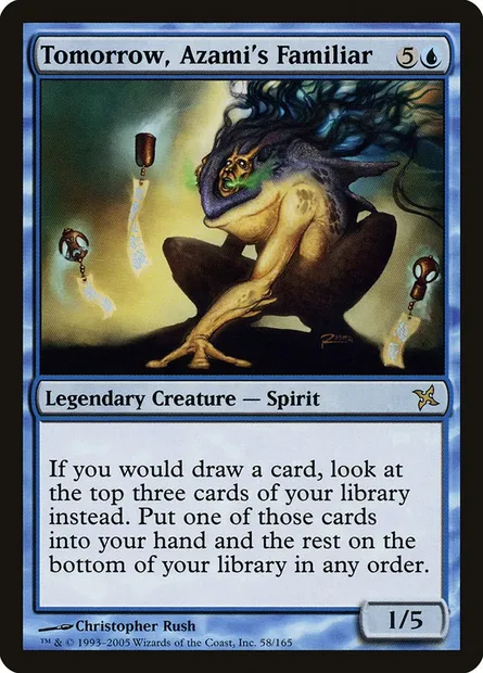 Tomorrow, Azami's Familiar, Magic card BOK 58 — Betrayers of Kamigawa set