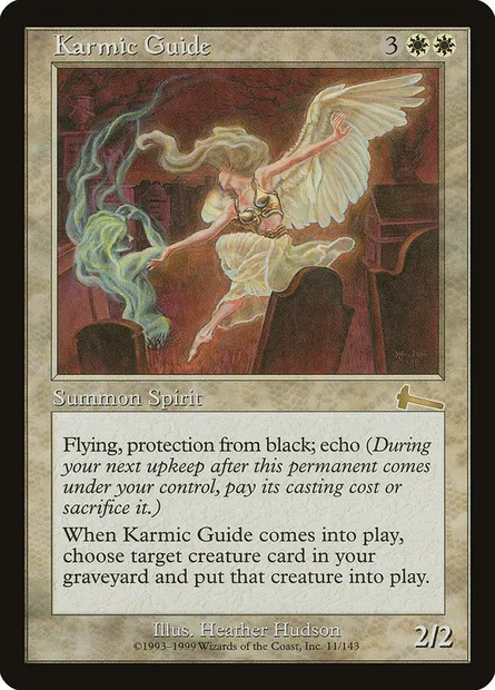 Guide karmique, carte Magic ULG 11 — extension Héritage d'Urza