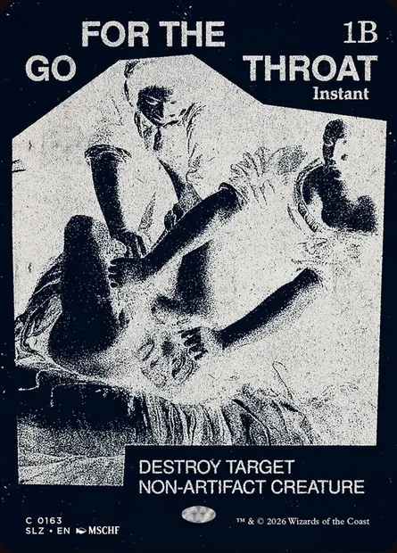 GO FOR THE THROAT, carte Magic SLZ 163 — extension The Zeta Set