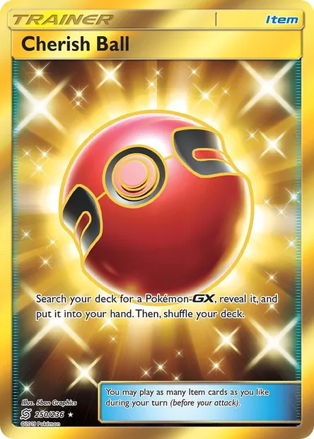 Cherish Ball, Pokémon card UNM 250 — Unified Minds set