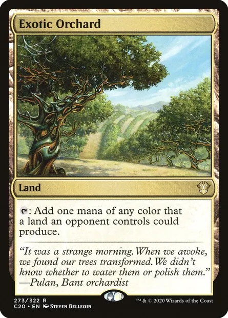 Exotic Orchard, Magic card C20 273 — Commander 2020 set