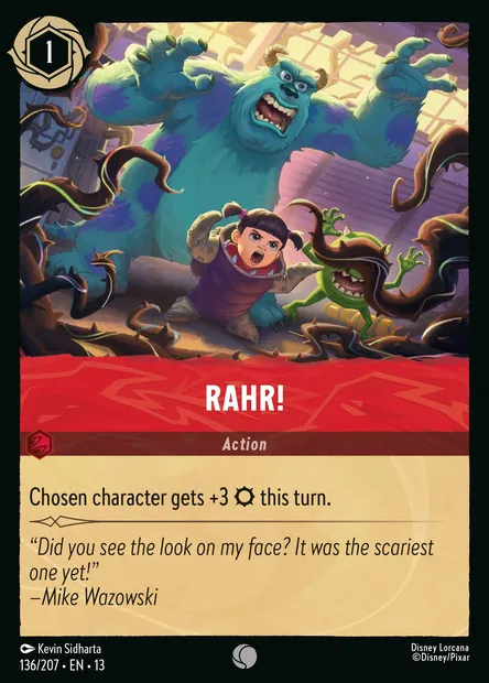 Rahr!, Disney Lorcana card CH13-136 — Attack of the Vine! set