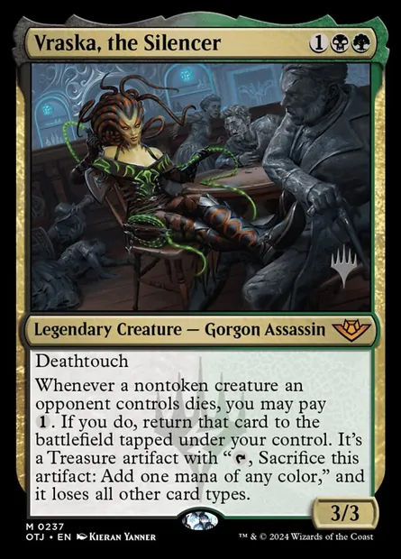 Vraska, the Silencer, Magic card POTJ 237p — Outlaws of Thunder Junction Promos set