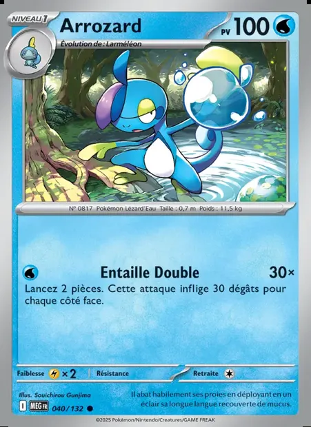 Arrozard, carte Pokémon MEG 040 — extension Méga-Évolution