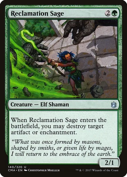 Reclamation Sage, Magic card CMA 140 — Commander Anthology set
