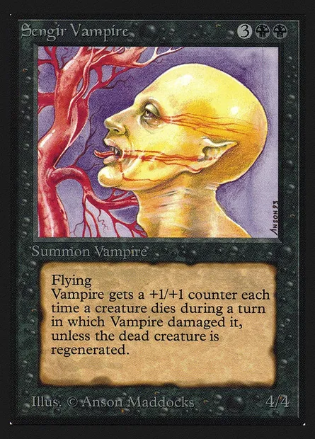 Sengir Vampire, Magic card CEI 128 — Intl. Collectors' Edition set
