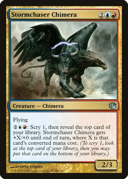 Stormchaser Chimera, Magic card JOU 156 — Journey into Nyx set