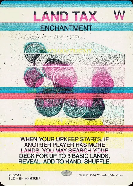 LAND TAX, Magic card SLZ 247 — The Zeta Set set
