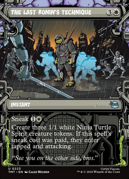 The Last Ronin's Technique, Magic card TMT 223 — Teenage Mutant Ninja Turtles set
