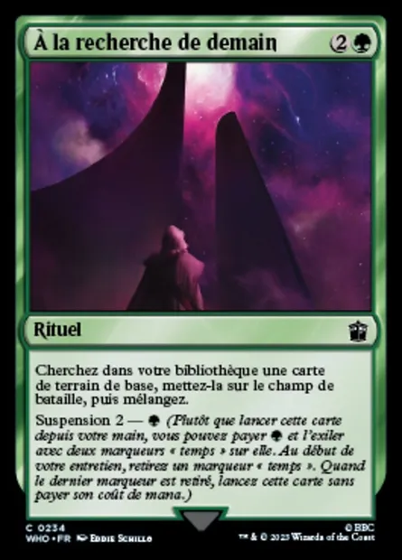 À la recherche de demain, carte Magic WHO 234 — extension Doctor Who