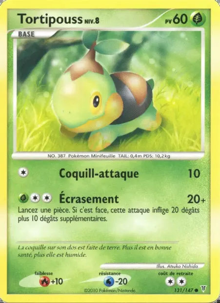 Tortipouss, carte Pokémon SV 131 — extension Vainqueurs Suprêmes