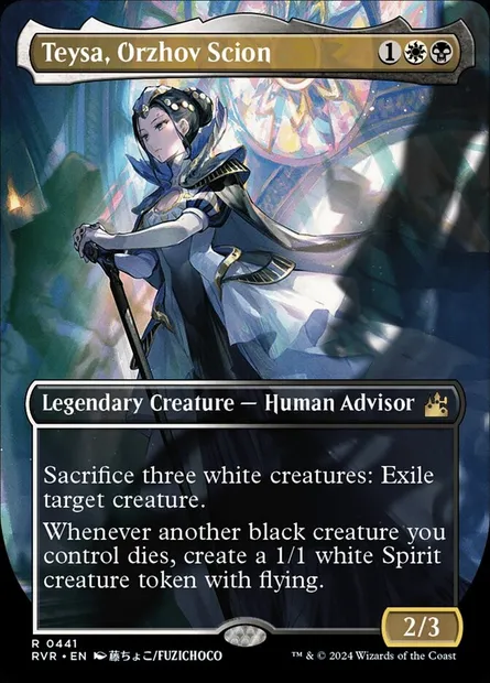 Teysa, Orzhov Scion, Magic card RVR 441 — Ravnica Remastered set