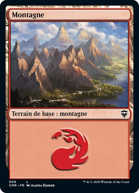 Montagne, carte Magic CMR 508 — extension Commander Legends
