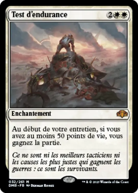 Test d'endurance, carte Magic DMR 32 — extension Dominaria Remastered