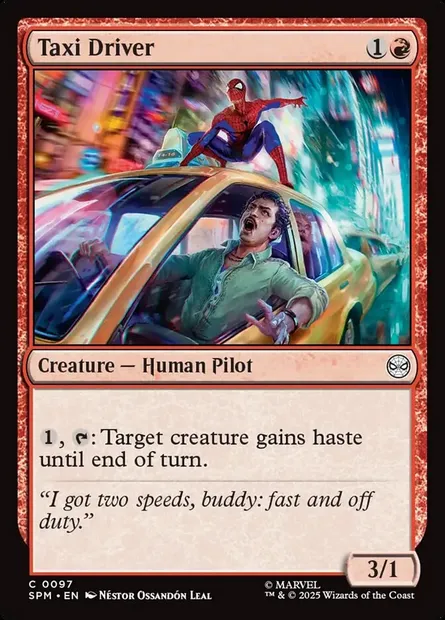 Taxi Driver, Magic card SPM 97 — Marvel's Spider-Man set