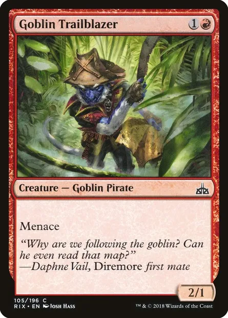 Goblin Trailblazer, Magic card RIX 105 — Rivals of Ixalan set