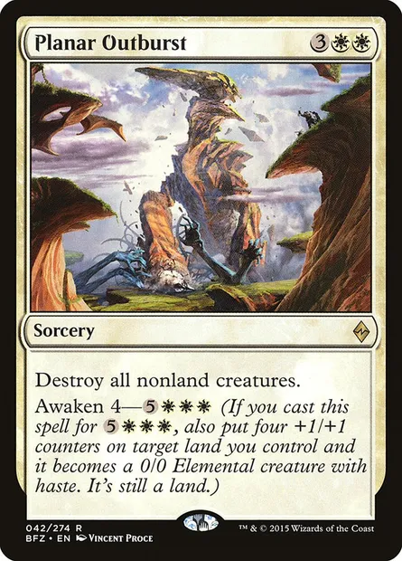 Planar Outburst, Magic card BFZ 42 — Battle for Zendikar set