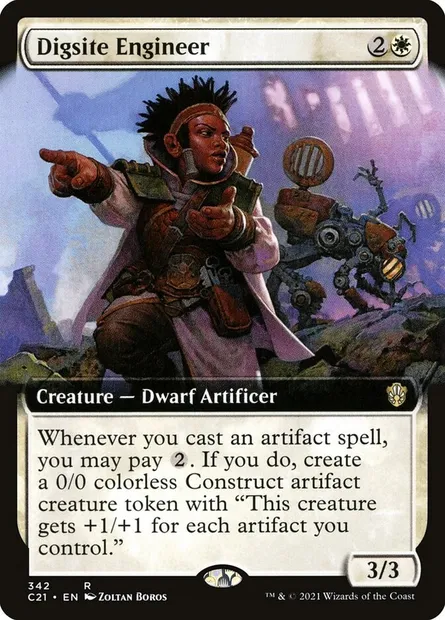 Digsite Engineer, Magic card C21 342 — Commander 2021 set