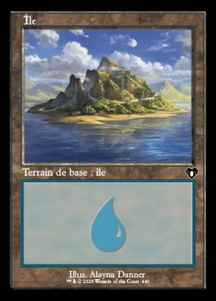 Island, carte Magic CMM 440 — extension Commander Masters