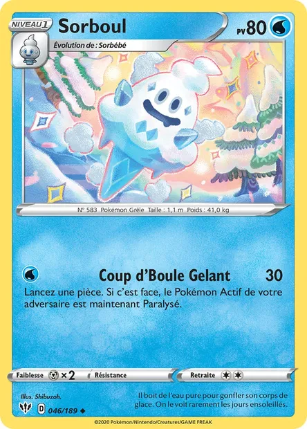 Sorboul, carte Pokémon DAA 46 — extension Ténèbres Embrasées