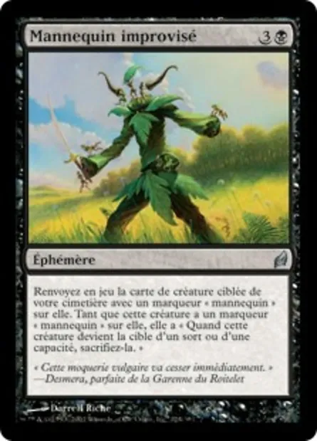 Mannequin improvisé, carte Magic LRW 124 — extension Lorwyn
