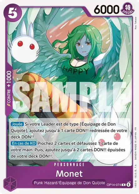 Monet, carte One Piece OP14-074 — extension LES SEPT DE LA MER D'AZUR