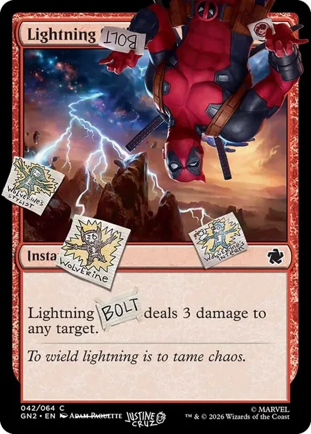 Foudre, carte Magic SLD IFIYW-2 — extension Secret Lair Drop