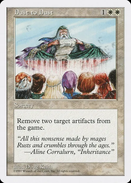 Dust to Dust, Magic card 5ED 29 — Fifth Edition set