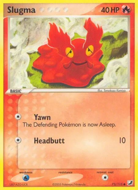 Slugma, Pokémon card UF 73 — Unseen Forces set