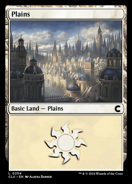 Plaine, carte Magic CLU 254 — extension Ravnica: Clue Edition