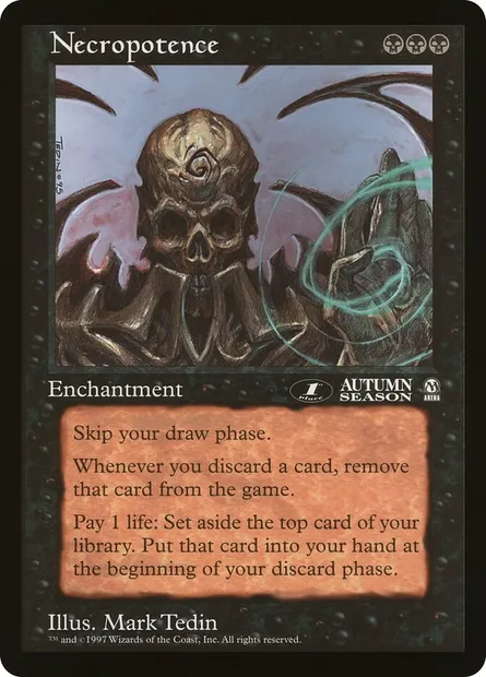 Nécropuissance, carte Magic OLEP 21 — extension Oversized League Prizes
