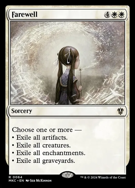 Farewell, Magic card MKC 64 — Murders at Karlov Manor Commander set